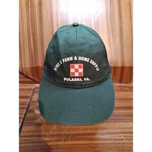 Vintage green Trucker Hat Cap Mesh Feed Store Pulaski Va